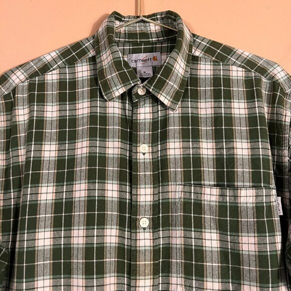Carhartt Mens Plaid Short Sleeve Shirt - Picture 3 of 6